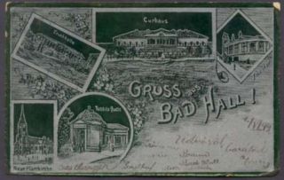 Austria Postcard Gruss Aus Bad Hall To Hungary 1899