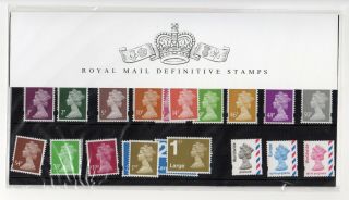 Gb 2007 40th Anniversary Machin Definitives Presentation Pack No.  77 Vgc Stamps