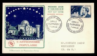 Dr Who 1956 France Popular Astronomy Fdc C130228
