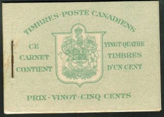 Canada Sc 249b King George Vi " War Issue ",  Bk32d French Type Ii,  - Nh