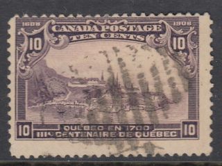 Canada Scott 101 10 Cent Quebec In 1700 " Quebec Tercentenary " F