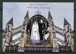 St Vincent Grenadines 2017 Mnh Queen Elizabeth Ii Platinum Wedding 1v S/s Stamps