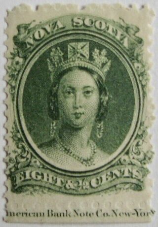 Nova Scotia 11 - F/vf Mh 8 1/2 - Cents Queen Victoria Issue