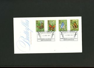1981 Butterflies Po Fdc Sub - Postmasters Conference Scarborough H/s.  Very Scarce