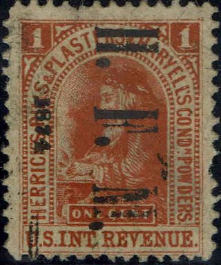 Rs 118d 1862 1 Cent " Herrick 