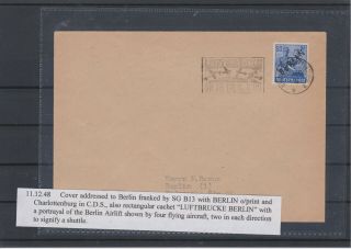 Germany Berlin Airlift Cover (d77)