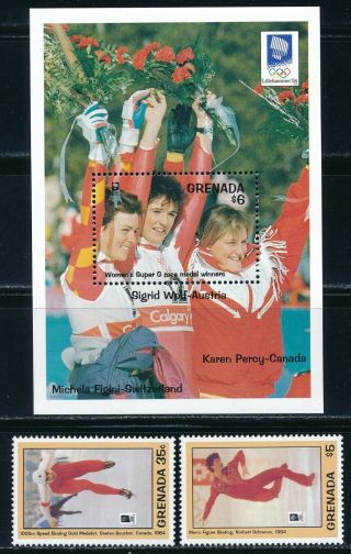 Grenada - Lillehammer Olympic Games Mnh Sports Set (1994)