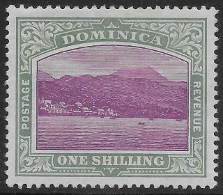 Dominica Sg33a 1906 1/= Magenta & Grey - Green Mtd