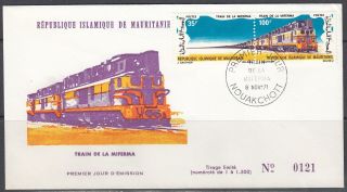 Mauritania Scott 292a Fdc - Iron Ore Freight Train