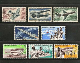 Gabon - - 2 Complete Sets Of Airmail Commemoratives