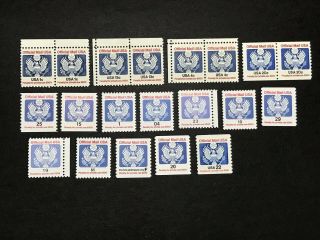 Gandg Us Stamp Bob Official Mail Lot Nh Og Selection