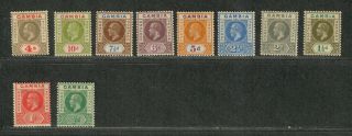 Gambia Sc 87 - 96 M/h/f - Vf,  Complete Set,  Cv.  $139.  10