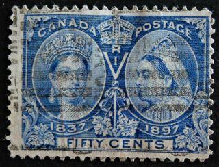 Can 60 50c Queen Victoria Ultra Jubilee Issue 1897 Cat 190 Us