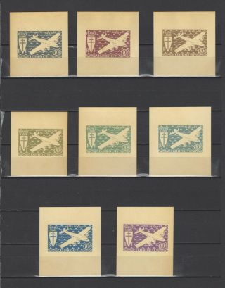 ,  1983 Djibouti Aviapost 10 Nominal In Different Colour Thick Paper