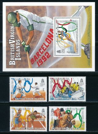 Virgin Islands - Barcelona Olympic Games Mnh Sports Sets Baseball (1992)