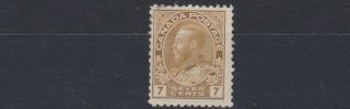 Canada 1911 - 22 7c Yellow Ochre Mh