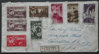 Romania 1947 Airmail Cover From Bucharest To Usa