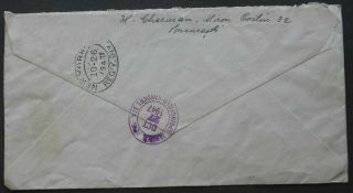 Romania 1947 Airmail Cover from Bucharest to USA 4
