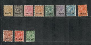 Nauru Sc 1 - 12 M/h/vf,  Cv.  $104.  25