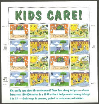 Scott 2951 - 2954 Kids Care - Earth Day