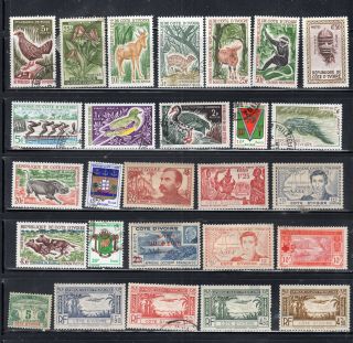 France Colonies Europe Ivory Coast Africa Stamps Hinged & Lot 51062