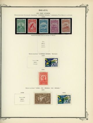 Brazil Scott Specialty Album Page Lot 40 - See Scan - $$$
