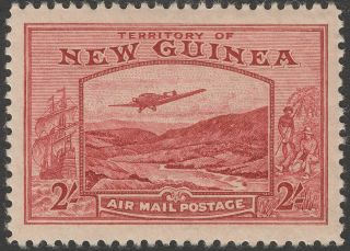 Guinea 1939 Kgvi Bulolo Airmail 2sh Dull Lake Sg222 Cat £90