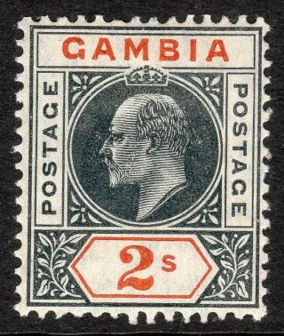 Gambia 1904 Deep - Slate/orange 2/ - Multi - Crown Ca Sg68