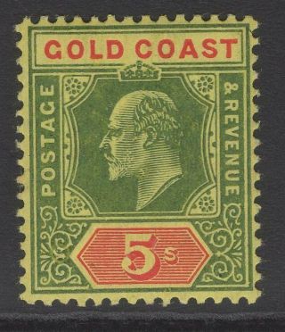 Gold Coast Sg68 1913 5/ - Green & Red/yellow Mtd