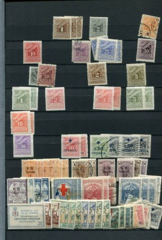 Greece Early Occupations Postage Due M&u Lot 200 Stamps