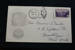 Canal Zone Cover 1939 1st Day 25th Anniversary Panama Canal Farnum Cover (2010)