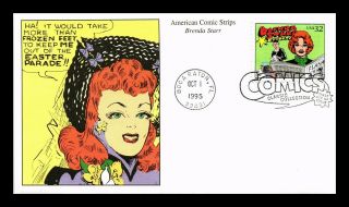 Dr Jim Stamps Us Brenda Starr American Classic Comics First Day Cover