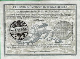 Germany 25 Pfennig International Reply Coupon