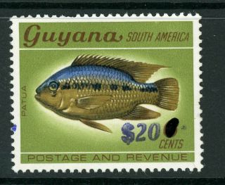 Guyana 2010 - 2014 Local Handstamp $20 On 6c Opt In Purple Sg G6732 Um/mnh