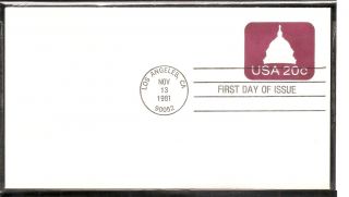 Us Sc U601 Capitol Dome Fdc.  Ready For Cachet.