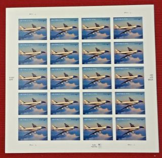 One (1) Sheet Of 20 Of Air Force One $4.  60 Us Ps Postage Stamps Scott 4144