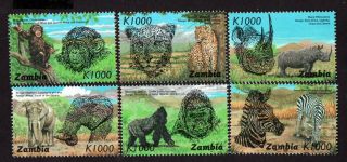 Zambia 1997 Group Of 6 Stamps Mi 680 - 685 Mnh Cv=12€