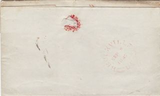 Canada 1847 Single Rate Money Letter Perth to Brockville 4½d Rate 2
