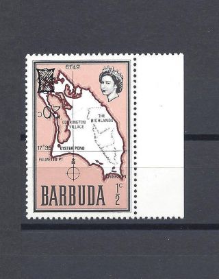 Barbuda 1970 Sg 79a " Surcharge Inverted " Mnh Cat £60