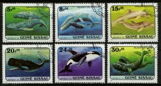 Guinea - Bissau 1984 Sc 597/602 - Whales Orcas Set Of 6 Cto
