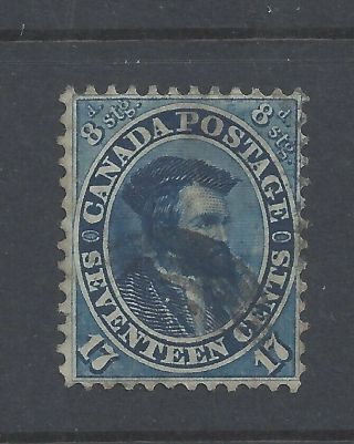 Colony Of Canada 1859 17c.  Slate - Blue Sg 43