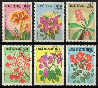 Guinea - Bissau 1983 Sc 517/22 - Flowers Set Of 6 Cto
