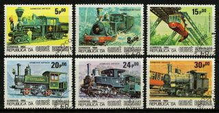 Guinea - Bissau 1984 Sc 619/34 - Locomotives Trains Railroads Set Of 6 Cto