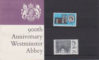 Gb Stamps Gpo Official Presentation Pack 1966 Westminster Abbey Rares