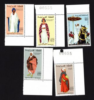 Morocco 1969 Gr.  Of Stamps Mi 660 - 662,  656 - 657 Mnh Cv=6.  5euro