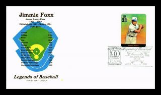 Dr Jim Stamps Us Jimmie Foxx Legends Of Baseball First Day Cover