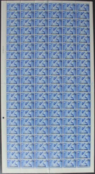 Morocco Agencies: 1948 Full 20 X 6 Sheet 25c Overprint Examples Margins (25329)
