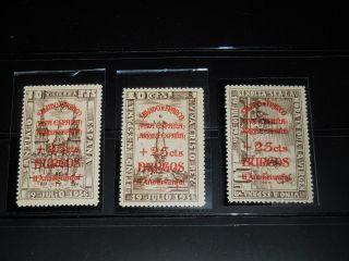 Spain 1936 Burgos Stamps Set Overprint Fine Mnh Us Uk