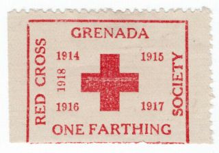 (i.  B) Grenada Cinderella : Red Cross Society ¼d