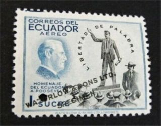 Nystamps Ecuador Waterlow Color Proof Stamp Og Nh Only 100 Exist.
